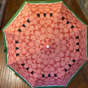 Coach folding umbrella-